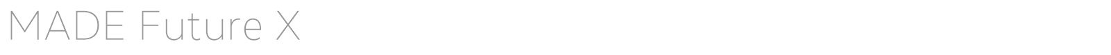 MADE Future X font preview